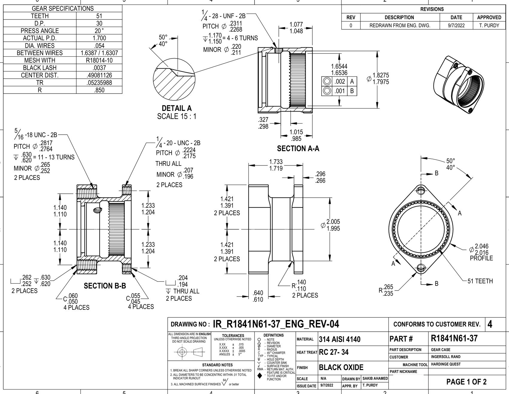 Gear case